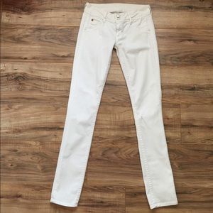 Hudson Collin size 24” skinny jeans white Collin